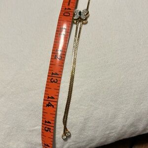 Genuine Panetta Necklace 30 Inch adjustable Butterfly with CZ accents